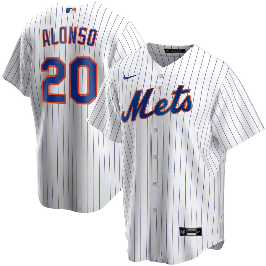 Youth New York Mets #20 Pete Alonso Nike White Home Replica Player MLB Jerseys